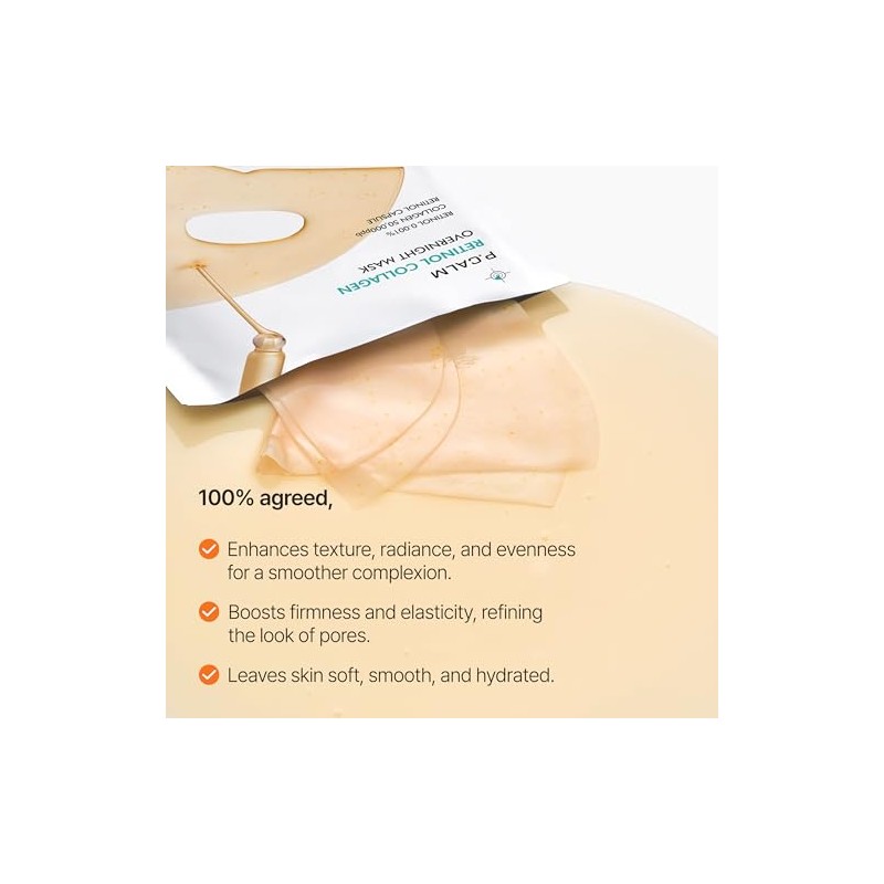 P.CALM Mascarilla Nocturna de Colágeno con Retinol 1.26 Oz.