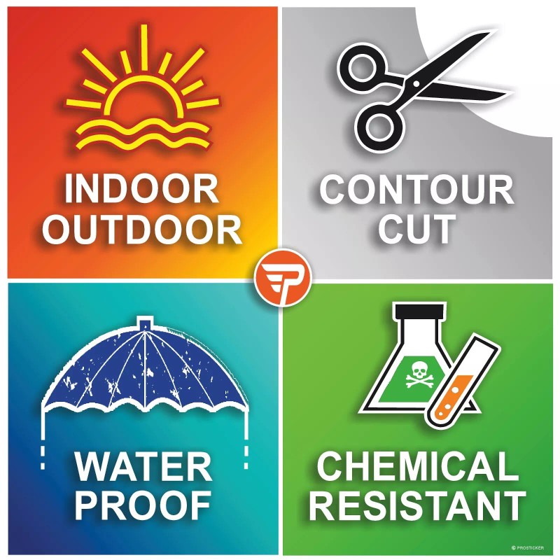 ProSticker Air Force Vietnam Veteran Decal USA Flag Eagle Military