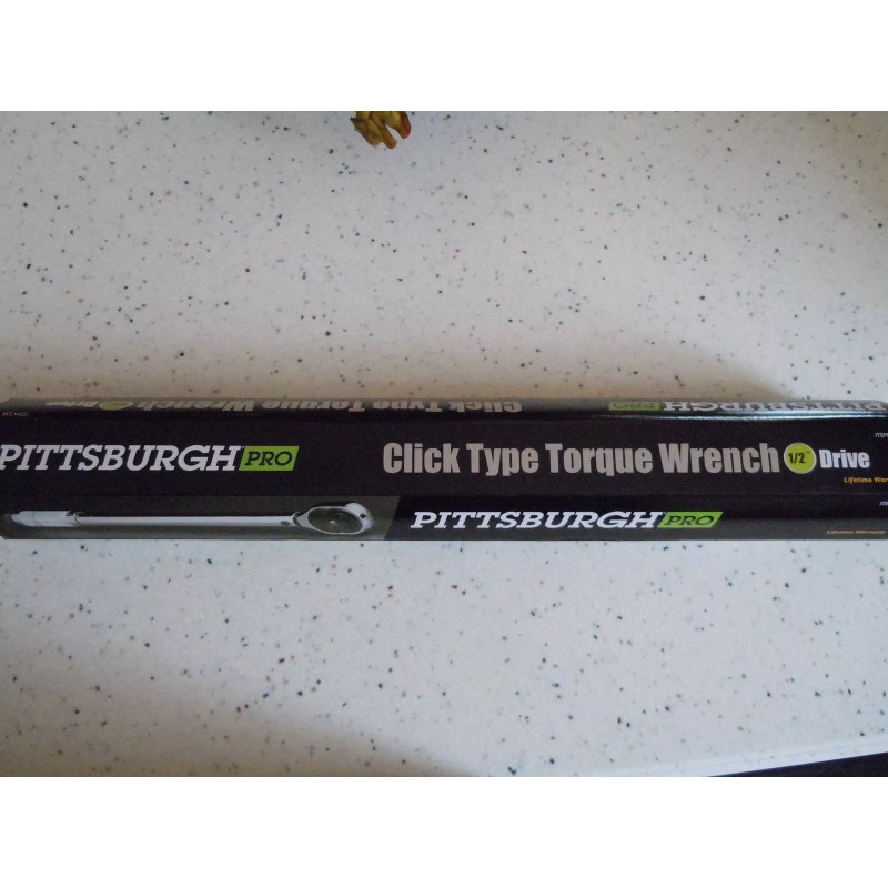 Pittsburgh **NEW** PITTSBURGH 1/2" DRIVE CLICK TYPE TORQUE WRENCH WITH