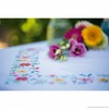 Vervaco Stamped Tablecloth Cross Stitch Kit 32"X32"-Fresh Flowers -V0169697