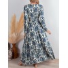 CUPSHE Maxi Dresses for Women V Neck Ruffled Long Sleeve