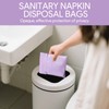 100 Pcs Sanitary Napkin Disposal Bags,Tampon Disposal Bags with Self-adhesive