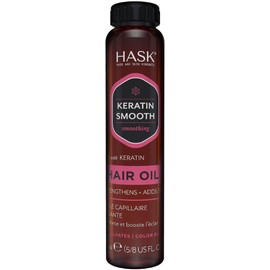HASK Keratin Protein Smoothing Shine Oil Vial, 18ml, 0.612 Fl Oz (HAS0023175)