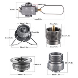 Gas Saver Plus with Gas Adapters for Camping Backpacking Hiking Fishing