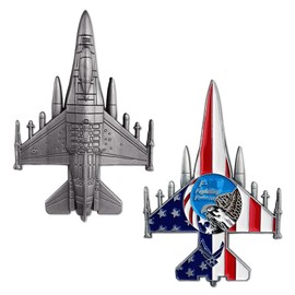 US Air Force Aircraft Shaped Challenge Coin – Airman Gifts