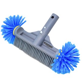 SWIMLINE HYDROTOOLS Pool 12.5 Inch Brush Head W/ Strong 360 Degree Bristles Compatible With Poles For Inground & Above Ground Pools | Double Reinforced Neck | For Wall, Floor, Tiles, Steps, Corners