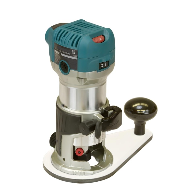 Woodhaven 8365 Trim/Compact/Palm Router Offset Router Baseplate w/Single Handle for