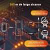 YOMYM Inalámbrico Termómetro Carne,Termómetro Digital Cocina,con 2 Sondas