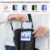 RFID-Blocking Women's Crossbody Bag with Touch Screen Phone Window: Convertible