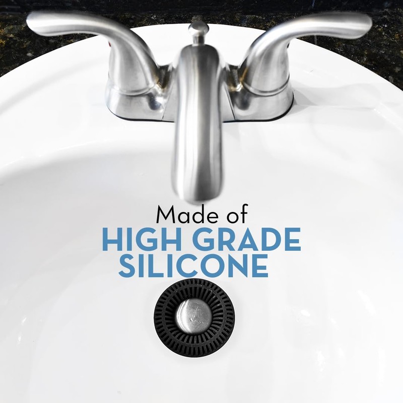 Bathroom Sink Hair Catcher for Pop-Up Drain – SinkRing 1.57"