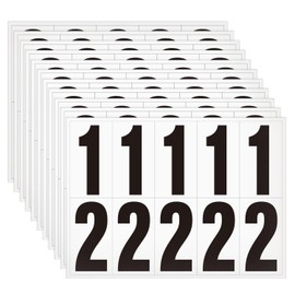 2 inch Self Adhesive Numbers for Mailbox, House Numbers, Reflective Mailbox Number, Trash Cans Number, for Outside, 120 PCS (Black/White)