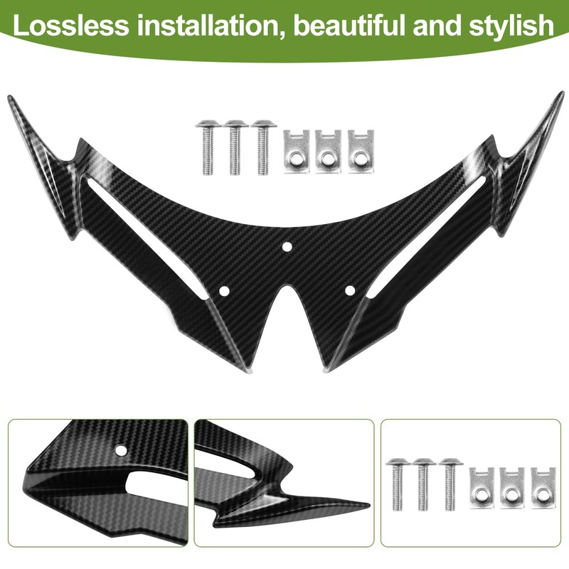 for Kawasaki Ninja 500 Z500 Ninja500 Motorcycle Front Fairing Winglet