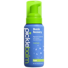 PickleBalm Pickleball Post-Game Foam Muscle Cramp Relief and Relaxer with Magnesium Sulphate, Arnica & Cucumber Extract for Pain and Leg Cramps, Sore Muscle Relief, 7.1oz Bottle