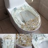 Cbhfmljd Resin Toilet Seat, Transparent Thickened Shell Design Toilet Cover