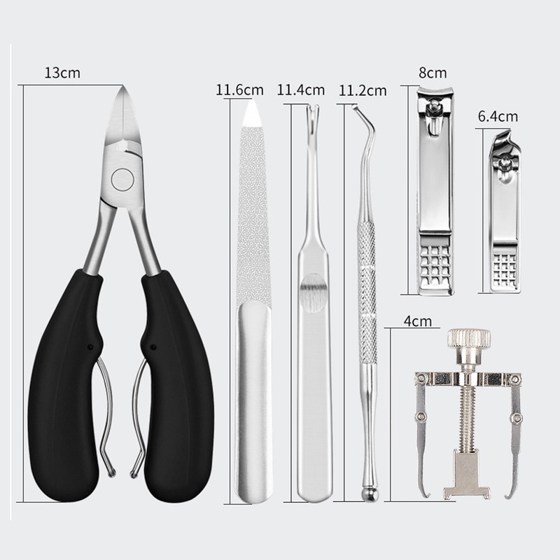 7pcs Ingrown Toenail Correction Tools Kit Stainless Steel Pedicure Foot