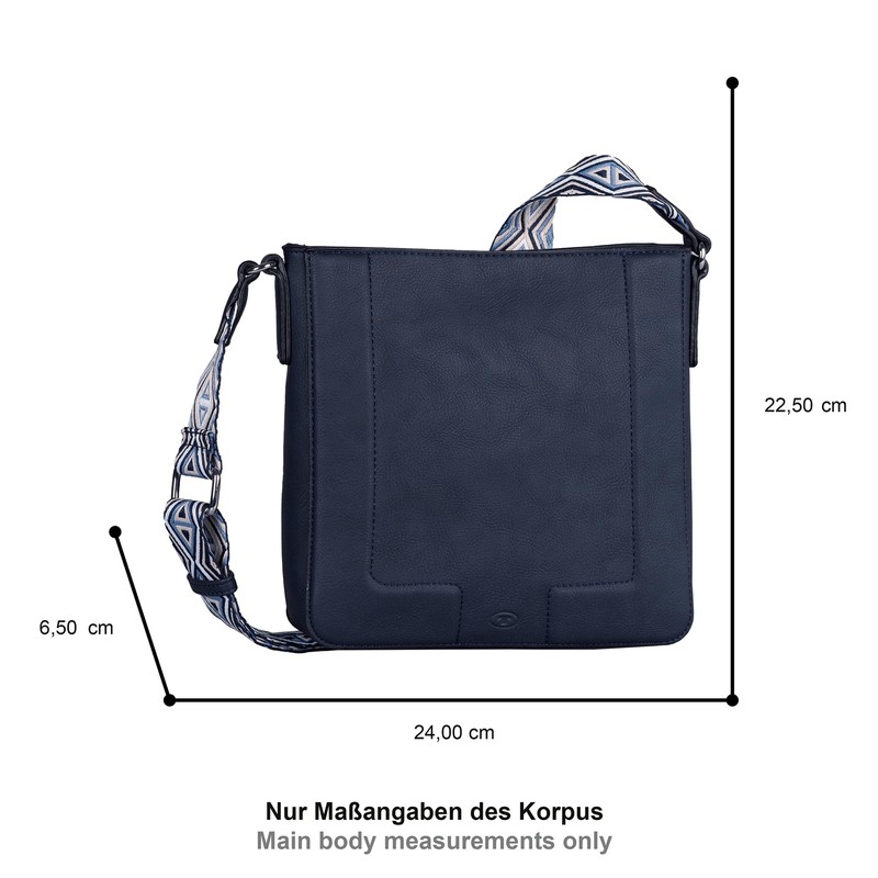 TOM TAILOR Women's Nani Shoulder Bag, Dark Blue, dark blue,