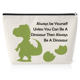 Dinosaur Gifts for Women Makeup Bag Dinosaur Lover Themed Presents for Girls Friends Animal Lover Friendship Christmas Birthday Travel Pouch for Sister Daughter Colleague Her Toiletry Bag