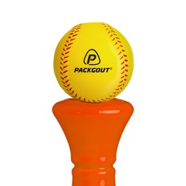 PACKGOUT Soft Baseballs, Foam Baseballs for Kids Teenager Players Training Balls 12Pcs (Red, Blue, Yellow, Green)