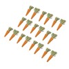 20pcs Carrot Shaped Hamster Toy Teeth Grinding Decorative Crude Fiber
