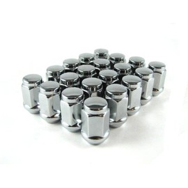 EZAccessory 32 Chrome Lug Nuts Bulge Acorn 1/2" Thread Size