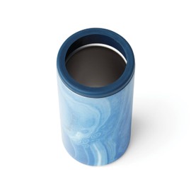 Cambridge Blue 2 Pack Geode Decal Insulated Slim Can Coolers, 0