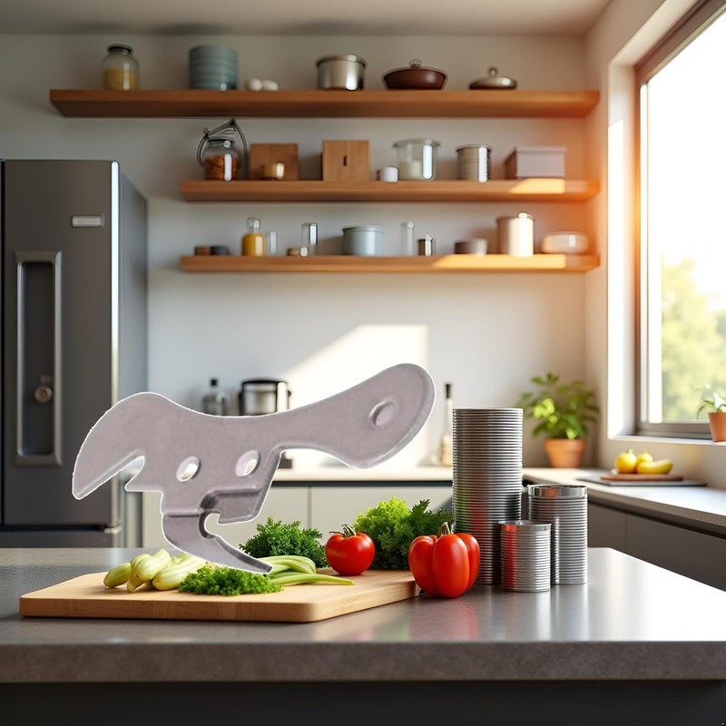 Silver One Size Stainless Steel Can Opener Manual Can Opener