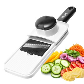 ZHANG XIAO QUAN SINCE 1628 Handheld Mandoline Slicer 3-in-1, Veggie Shredder Cutter with Interchangeable Utral Sharp Blade, Vegetable Slicer Chopper forVegetable, Fruit
