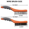 MAXMAN Wire Brush Set, Heavy Duty Stainless Steel and Carbon