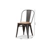 Baxton Studio Henri Vintage Rustic Industrial Style Tolix-Inspired Bamboo and
