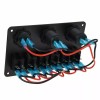 AOMINOHOMA 6 Gang 12V/24V Inline Fuse Box LED Rocker Switch