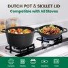 Chef Power 2-in-1 Cast Iron Dutch Oven with Skillet Lid,