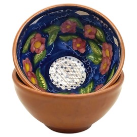 Handmade Hand Painted Portuguese Pottery Soup Bowls – Set of 2 (Floral)