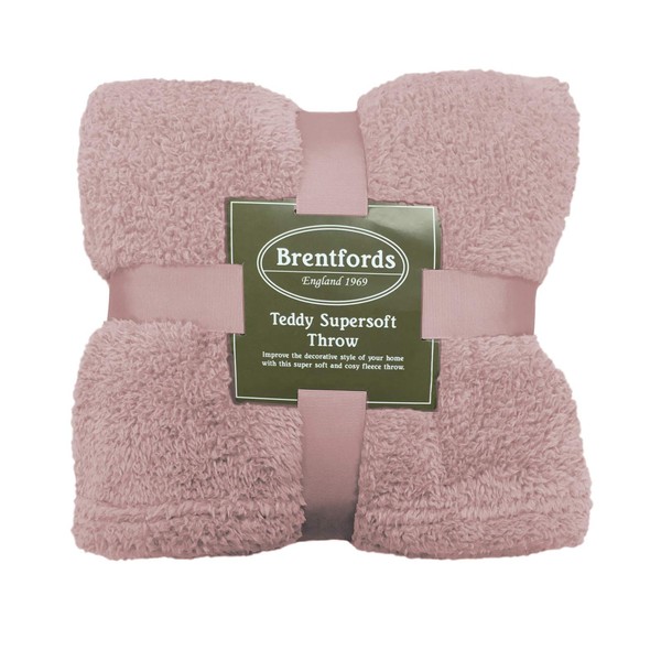 Brentfords Teddy Fleece Blanket Large Throw Over Bed Plush Super