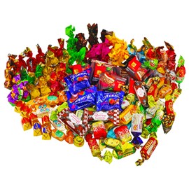 Supreme Sweets Candy Mix Gift Bag - Russian, Polish & Ukrainian Candy Mix - Ulitimate Assortment of Chocolate Party Candy Mix of Eastern European Candies– Variety of Russian, Polish & Ukrainian Candy (450g / 1 lb)