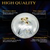 SJMYXCLW 4Pcs 5.75" 5-3/4 inch Round Headlights High Low Beam