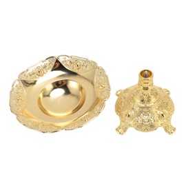 European Style Fruit Tray Metal Zinc Alloy Snack Nut Food Serving Storage Rack Dining Table Decor S Gold