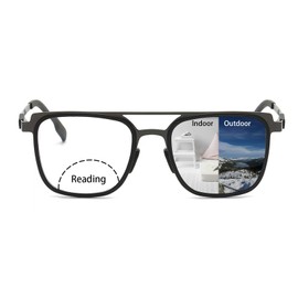 Myfeasy Bifocal Photochromic Reading Glasses Anti Blue Light UV Protectionoutdoor Glasses with Readers at Bottom Readers for Women