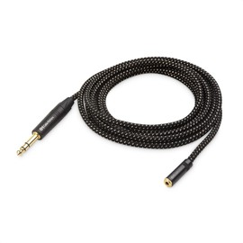 Cable Matters 6.35mm to 3.5mm Headphone Adapter Cable 10 ft, (1/4 Male to 1/8 Female, 3.5mm to 1/4 Adapter, AMP to Headphone Converter Cable) in Black