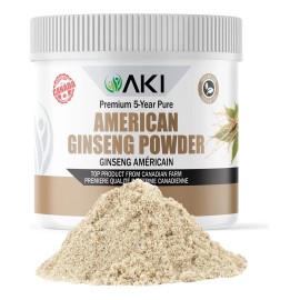 Aki Polvo Ginseng Americano Premium 4% Ginsenósidos 4oz