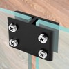 Cokritsm 180 Degrees Glass Clamp for 10-12mm Thickness, Adjustable Glass