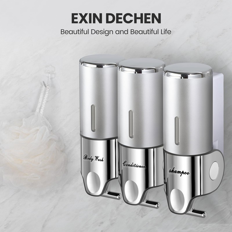 Shampoo and Conditioner Dispenser,Dispensers for The Shower,Shower Soap Dispenser 3