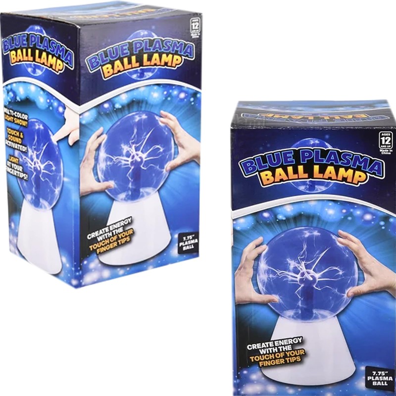 The Dreidel Company Interactive Plasma Ball, Nebula, Thunder Lightning, Plug-in