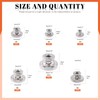 Tanstic 42Pcs Knurled Thumb Nuts, M3 M4 M5 M6 M8