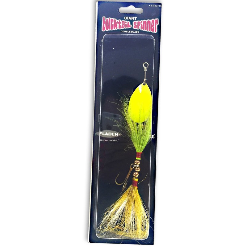FLADEN Fishing GIANT BUCKTAIL Double Blade Spinner - 73g /