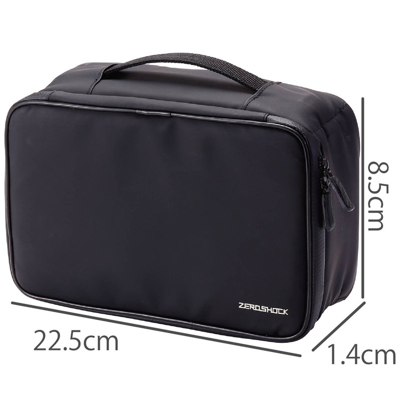 エレコム ガジェットポーチ ガジェット ポーチ 大容量 衝撃吸収 バッグインバッグ ガジェットケース ブラック BMA-GP07BK