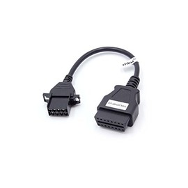 vhbw OBD2 Adapterkabel On-Board-Diagnose Stecker 8Pin-OBD1 auf 16Pin-OBD2 kompatibel mit VOL Fahrzeug, Diagnosegeräte 20cm