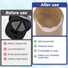 FUNNTY 100 Pcs Hat Sweat Liner Golf Absorbent Sweat Pad