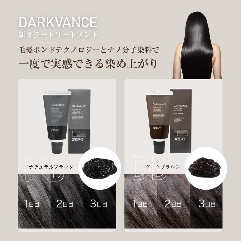 DRZERO Dark Vance Hair Color Treatment NB (Natural Black) /