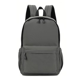 TECPEX School Backpack for Teenager Men and Women Lightweight Classic Casual Rucksack Travel Backpack for 15.6-Inch Laptop (Grey)