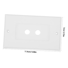 IWOWHERO Home Theater Connector Wall Plate with Banana Binding Post Speaker Installation Hardware